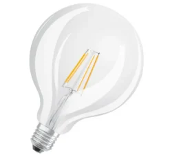 Ampoule*Osram Ampoule, E27, filament, Globe, LED, 4W, 2700K, 470lm, Ø12,5cm, H17,8cm - transparent