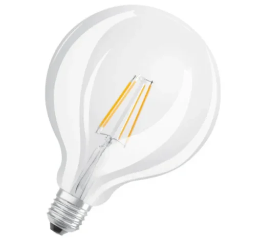 Ampoule*Osram Ampoule, E27, filament, Globe, LED, 4W, 2700K, 470lm, Ø12,5cm, H17,8cm - transparent