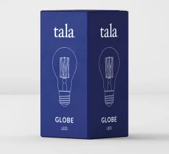 Ampoule, E27, Globe, Transparent, dimmable, LED, 2500K, 480lm, Ø6cm, H10,8cm - Tala