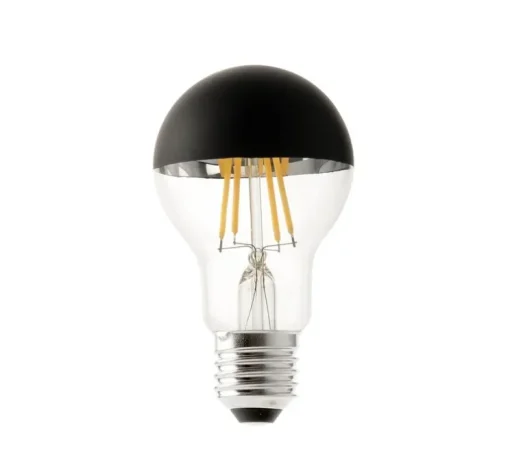 Ampoule E27, LED, A60, noir mat, L6.5cm, H16.5cm - Faro