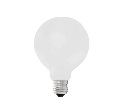 Ampoule, E27, LED, 900Lm, 2700K, opalin, dimmable, Ø9.5cm, H12cm, 8w - Faro