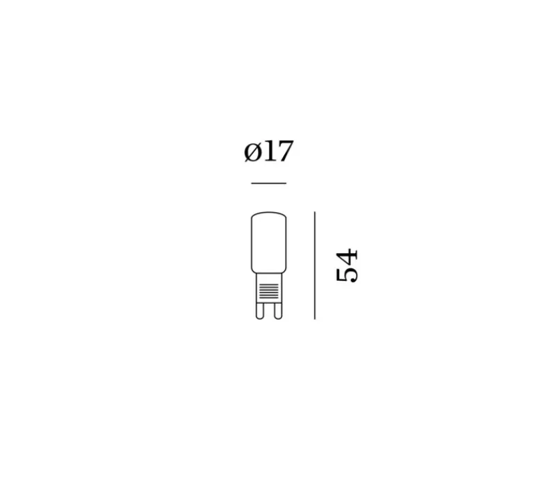 Ampoule*Wever&Ducré Ampoule G9, 3000K, 300lm, 3W QT14, Ø1,7CM, H5,2CM - WEVER & DUCRE