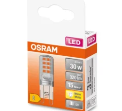 Ampoule, G9, transparent, LED, 2,6W, 2700K, 320lm, Ø1,5cm, H4,7cm - Osram