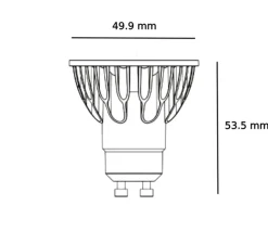 Ampoule LED, Brilliant MR16 - GU10, 36°, argent, dim, 2700K, 650 lm, CRI >90, 7,5W, Ø4,99cm, H5,35cm - Soraa