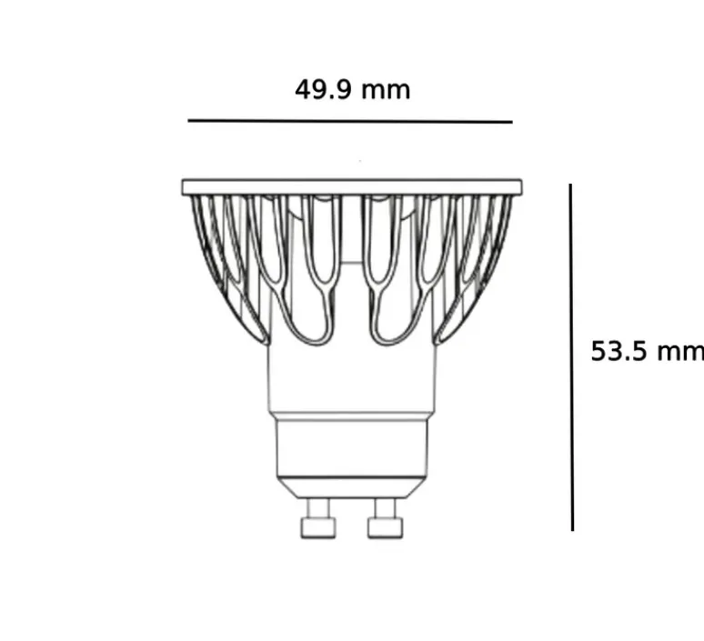 Ampoule*Soraa Ampoule LED, Brilliant MR16 - GU10, 10°, , dim, 3000K, 640 lm, CRI >90, 7,5W, Ø4,99cm, H5,35cm - argent