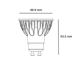 Ampoule*Soraa Ampoule LED, Brilliant MR16 - GU10, 10°, , dim, 2700K, 620 lm, CRI ><noscript><img width=