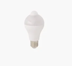 Ampoule LED, E 27 Détecteur de mouvement, Standard, blanc mat, 4000K, 1100 lm, Ø6cm, H12,6cm - Nedgis