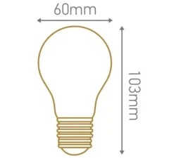 Ampoule*Girard Sudron Ampoule LED, E27, dimmable, , 2200K, E27, Ø6cm, H10,3cm - ambre