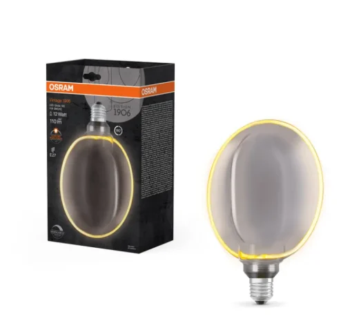 Ampoule*Osram Ampoule LED, E27, Edition 1906 Globe 183, , dim, 1800K, 220 lm, Ø18,3cm, H23,2cm - verre fumé