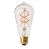 Ampoule*Girard Sudron Ampoule, Led, E27, filamant, Twisted, 300lm, 2200k, H14.6cm, O6.4cm -