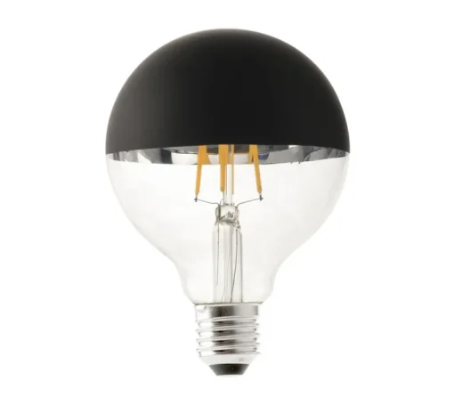 Ampoule LED, E27, G95, noir mat, L10cm, H21cm - Faro