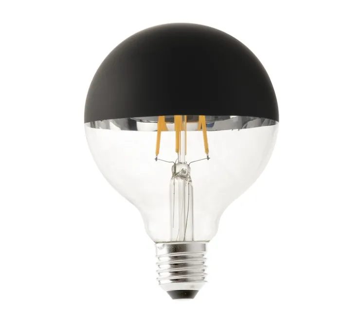 Ampoule LED, E27, G95, noir mat, L10cm, H21cm - Faro