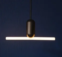 Ampoule*Beem Ampoule LED, E27, Smile 3, , 2700K, 400lm, dimmable, L22cm, H6cm - verre opal blanc, noir