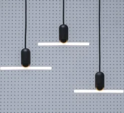 Ampoule*Beem Ampoule LED, E27, Smile 3, , 2700K, 400lm, dimmable, L22cm, H6cm - verre opal blanc, noir