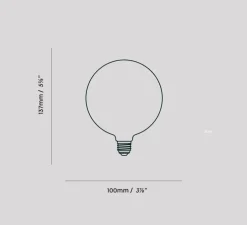 Ampoule LED, E27, Sphere III, 7W, Dim to Warm, 2000-2800K, Porcelaine, IP54, 600lm, Ø10cm, H13,7cm - Tala