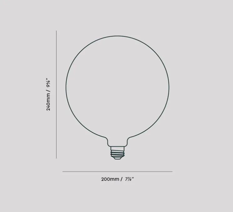 Ampoule LED, E27, Sphere V, 8W, Dim to Warm, 2000-2800K, 720lm, Porcelaine, Ø15cm, H17,5cm - Tala
