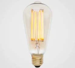 Ampoule LED, E27, Squirrel Cage, 6W, 2200K, 210lm, Teinté, transparent, Ø6,4cm, H14cm - Tala