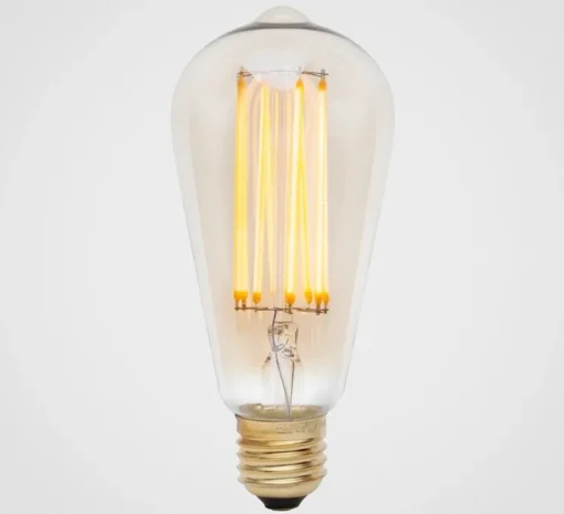 Ampoule LED, E27, Squirrel Cage, 6W, 2200K, 210lm, Teinté, transparent, Ø6,4cm, H14cm - Tala