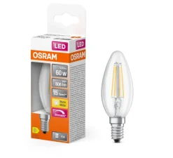 Ampoule*Osram Ampoule LED, E14, Superstar Classic B 60, , dim, 2700K, 806 lm, Ø3,5cm, H10cm - Transparent