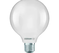 Ampoule LED, E27,Classic Globe 95 class A, dépolie, 3,8W, 2700K, 806 lm, Ø9,5cm, H13,5cm - Osram
