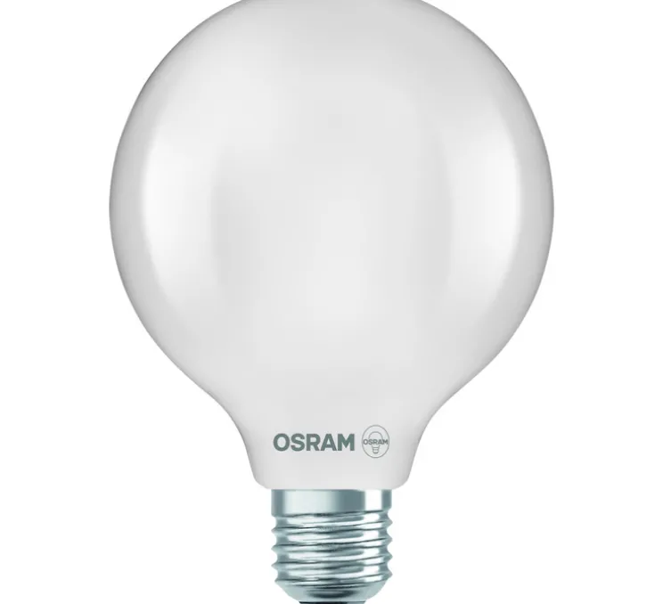 Ampoule LED, E27,Classic Globe 95 class A, dépolie, 3,8W, 2700K, 806 lm, Ø9,5cm, H13,5cm - Osram