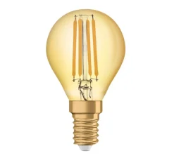 Ampoule LED, E14,Classic P 35, or, 4W, 2400K, 410 lm, Ø4,5cm, H7,7cm - Osram