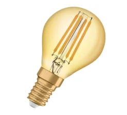 Ampoule LED, E14,Classic P 35, or, 4W, 2400K, 410 lm, Ø4,5cm, H7,7cm - Osram