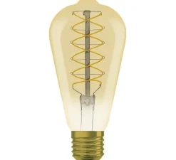 Ampoule LED, E27,Edison 37, or, dim, 4,8W, 2200K, 420 lm, Ø6,4cm, H14cm - Osram