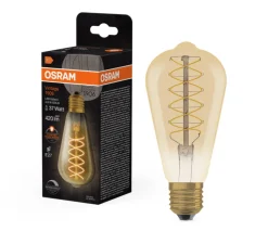 Ampoule LED, E27,Edison 37, or, dim, 4,8W, 2200K, 420 lm, Ø6,4cm, H14cm - Osram
