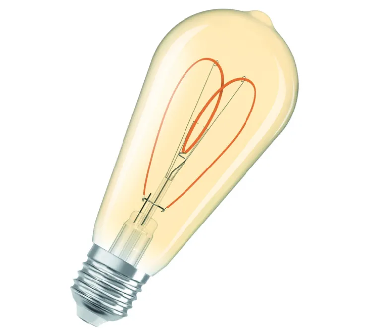Ampoule LED, E27,Heart, or, dim, 4,9W, 2200K, 470 lm, Ø6,4cm, H13,9cm - Osram
