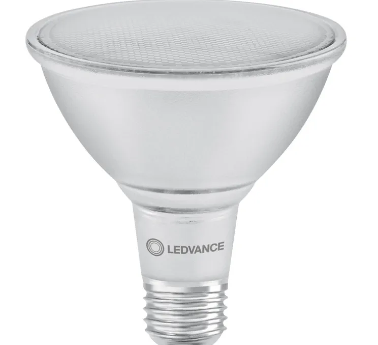 Ampoule LED, E27,Par 38 120 30°, gris, dim, 15,2W, 2700K, 1035 lm, CRI >90, Ø12,2cm, H13,4cm - Ledvance