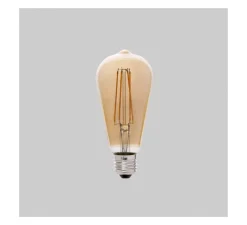 Ampoule*Faro Ampoule LED, Filament Amber, , Ø6,4cm, H14,6cm - ambre