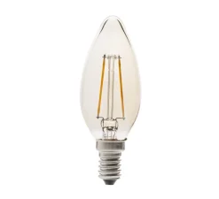 Ampoule LED, Filament Amber, ambre, Ø3,6cm, H10cm - Faro