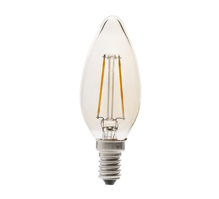 Ampoule LED, Filament Amber, ambre, Ø3,6cm, H10cm - Faro