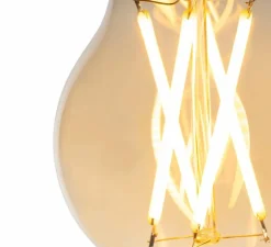 Ampoule LED, Filament, ambre, Dim, 2200K, 600lm, Ø6cm, H10,3cm - Girard Sudron