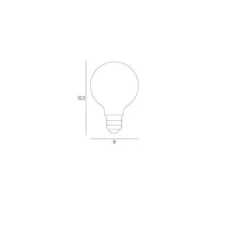 Accessoires|Ampoule*Market Set Ampoule LED, G80 Globe filament, , Ø8cm, H12,3cm - transparent