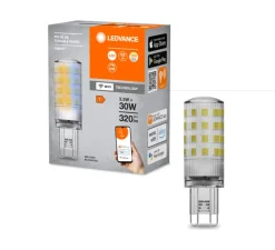 Ampoule LED, G9, Smart Wifi Pin, transparent, dim, 3,5W, 2700-6500K, 320 lm, Ø1,8cm, H6cm - Ledvance