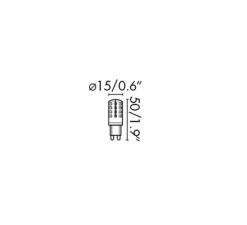 Ampoule*Faro Ampoule, LED, G9,4000K, 350lm, 3,5W, H5cm, Ø1,5cm - blanc