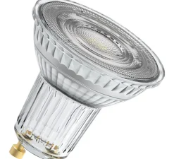 Ampoule LED, GU10,Par 16 80 120°, transparent, dim, 6W, 2700K, 575 lm, CRI >90, Ø5cm, H5,2cm - Osram