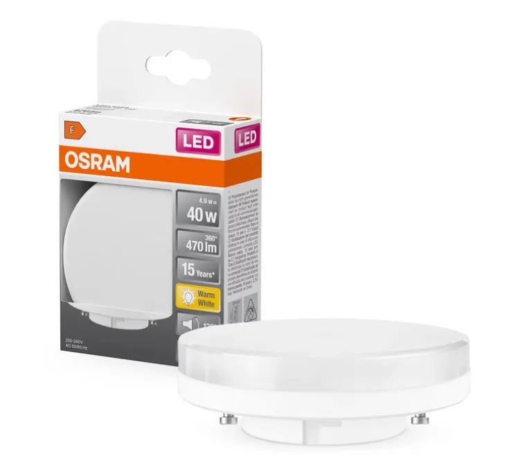 Ampoule LED, GX53,Star 40, 827, blanc, 2700K, 470 lm, Ø7,5cm, H2,8cm - Osram
