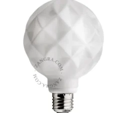 Ampoule LED, If 004, opale, Ø9,5cm, H10,3cm - Zangra