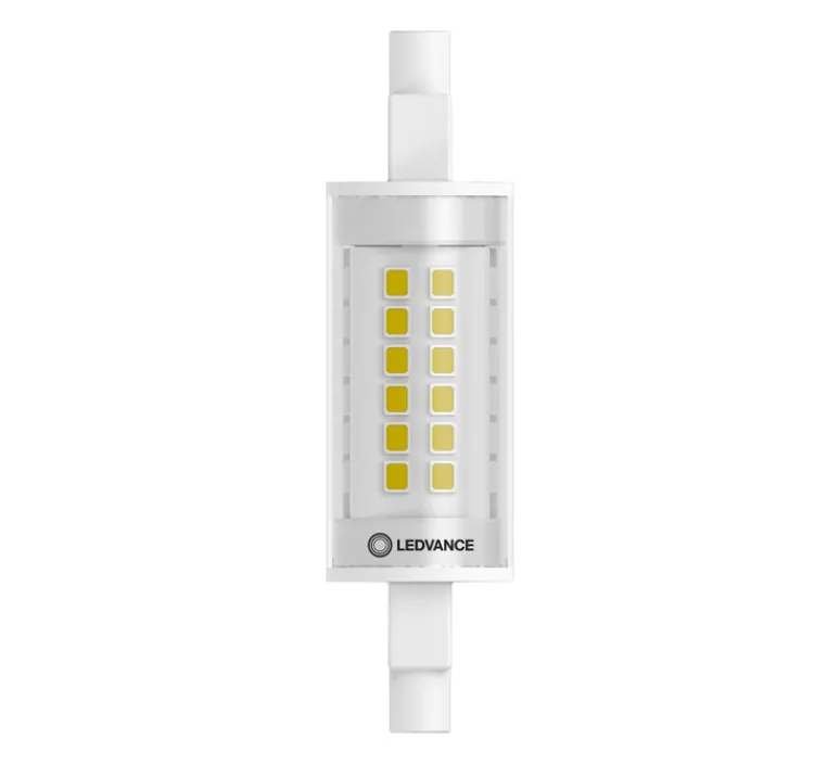 Ampoule*Ledvance Ampoule LED, R7S L7,8cm, Slim Line 78, , 2700K, 806 lm, Ø2cm, H7,8cm - transparent