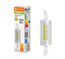 Ampoule*Ledvance Ampoule LED, R7S L7,8cm, Slim Line 78, , 2700K, 806 lm, Ø2cm, H7,8cm - transparent