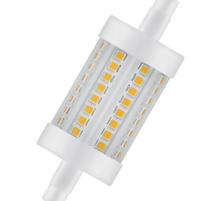 Ampoule LED, R7S L7,8cm,Line 78 75 330°, dépolie, 8W, 2700K, 1055 lm, Ø2,9cm, H7,8cm - Osram