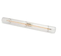 Ampoule*Zangra Ampoule LED, S14D, transparent, 3,2W, 2200K, 220lm, L30cm, H3cm - blanc