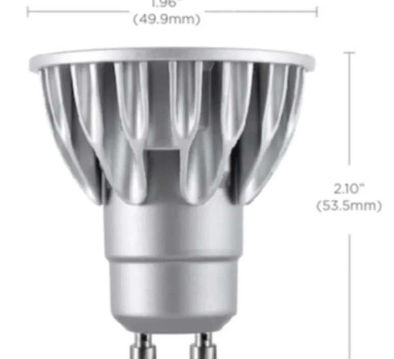 Ampoule*Soraa Ampoule LED, Vivid MR16 - GU10, 60°, , dim, 3000K, 435 lm, CRI >95, 7,5W, Ø4,99cm, H5,35cm - argent