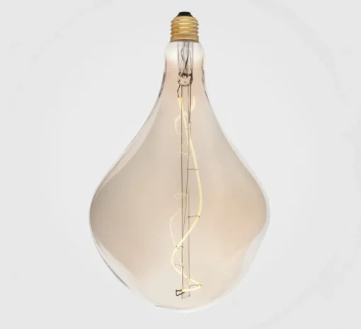 Ampoule LED, Voronoi II, E27, 3W, dim, filament, teinté, transparent, IP54, Ø16,5cm, H30cm - Tala