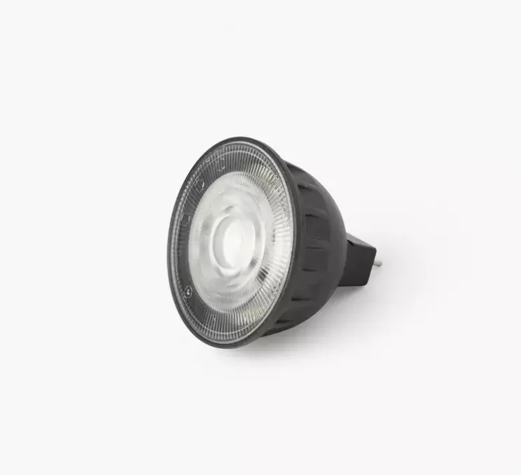 Ampoule, MASTER LEDspotMV, GU5.3, noir, dimmable, angle 36°, 3000K, Ø5cm, H5,45cm - Faro