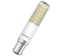 Ampoule, T Slim B15d, dépolie, LED, 8W, 2700K, 1055lm, dimmable, Ø1,8cm, L9cm - Osram