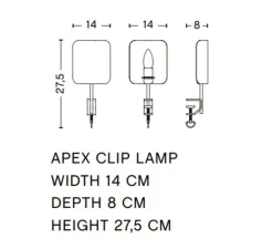 Applique|Enfants*HAY Applique à pince, Apex Clip, , L14cm, H27,5cm - rouge